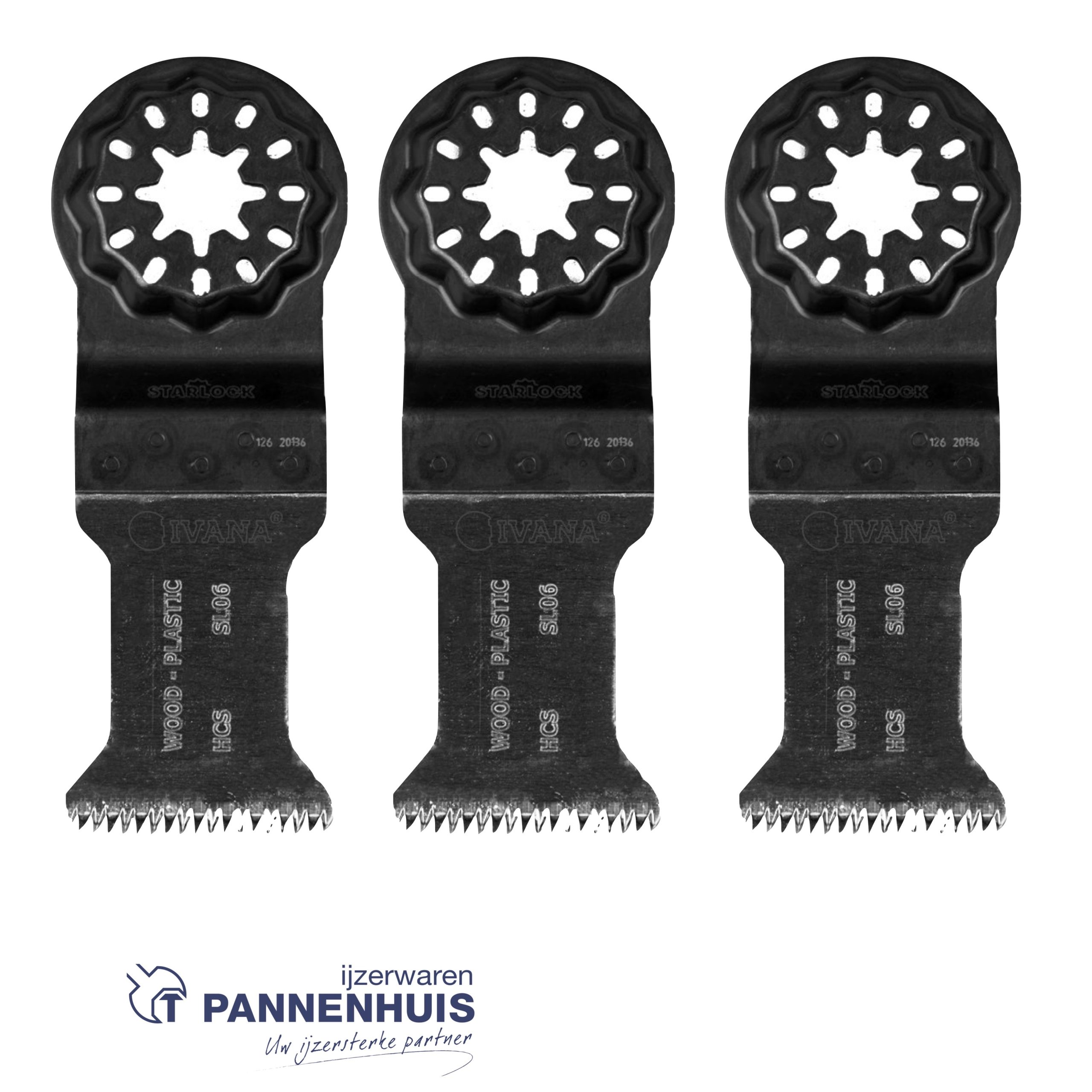 Ivana segmentzaagblad SL06 Precision 35x50mm HCS 3 st - Afbeelding 2