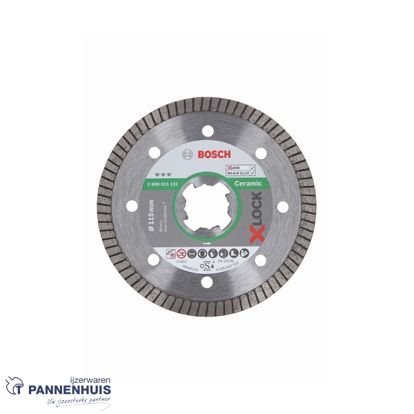 Bosch Diamantschijf Best for Ceramic 115 x 22,23 x 1,4 x 7 mm