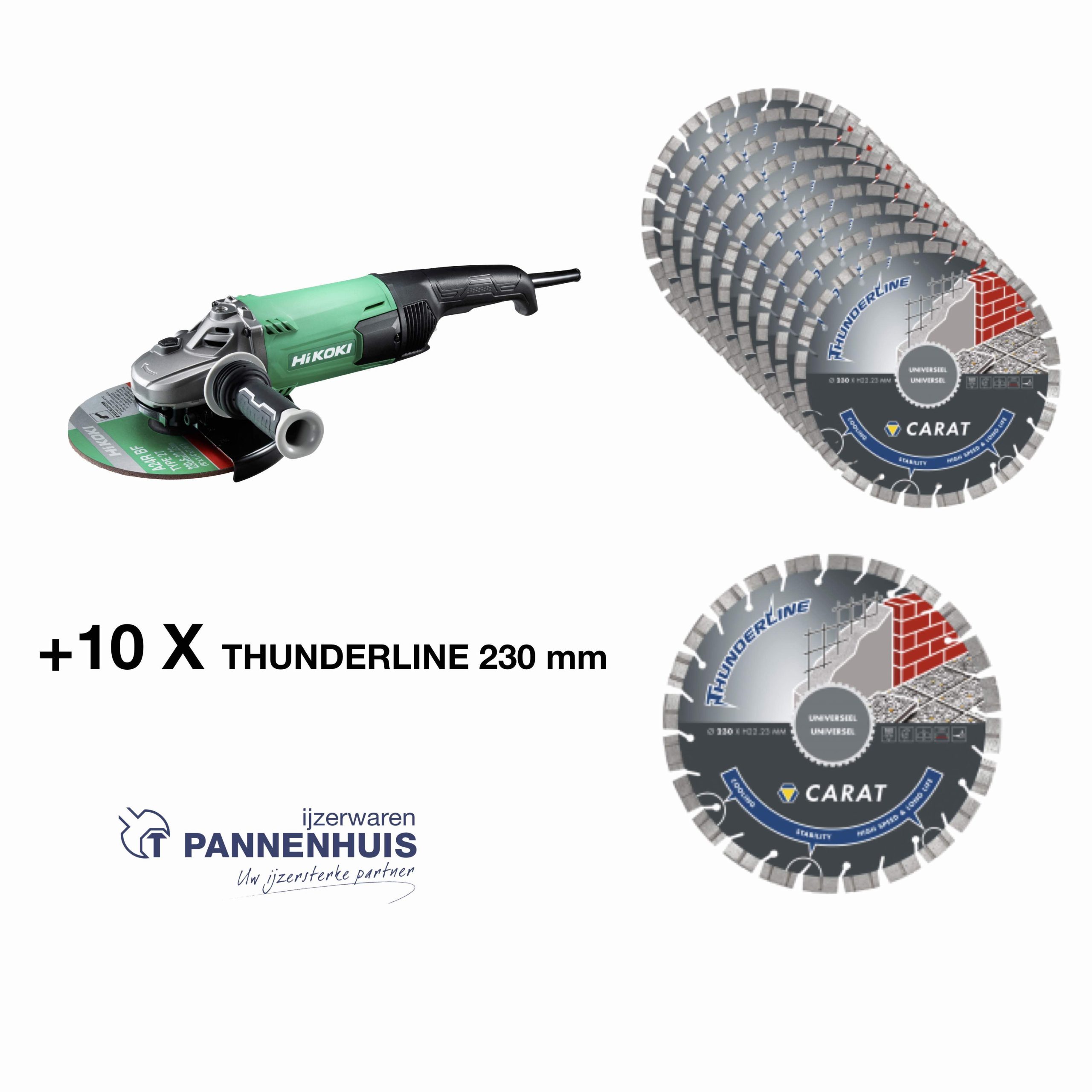 Carat Promo 10 x thundeline 230 mm + Hikoki G23SC4UDZ
