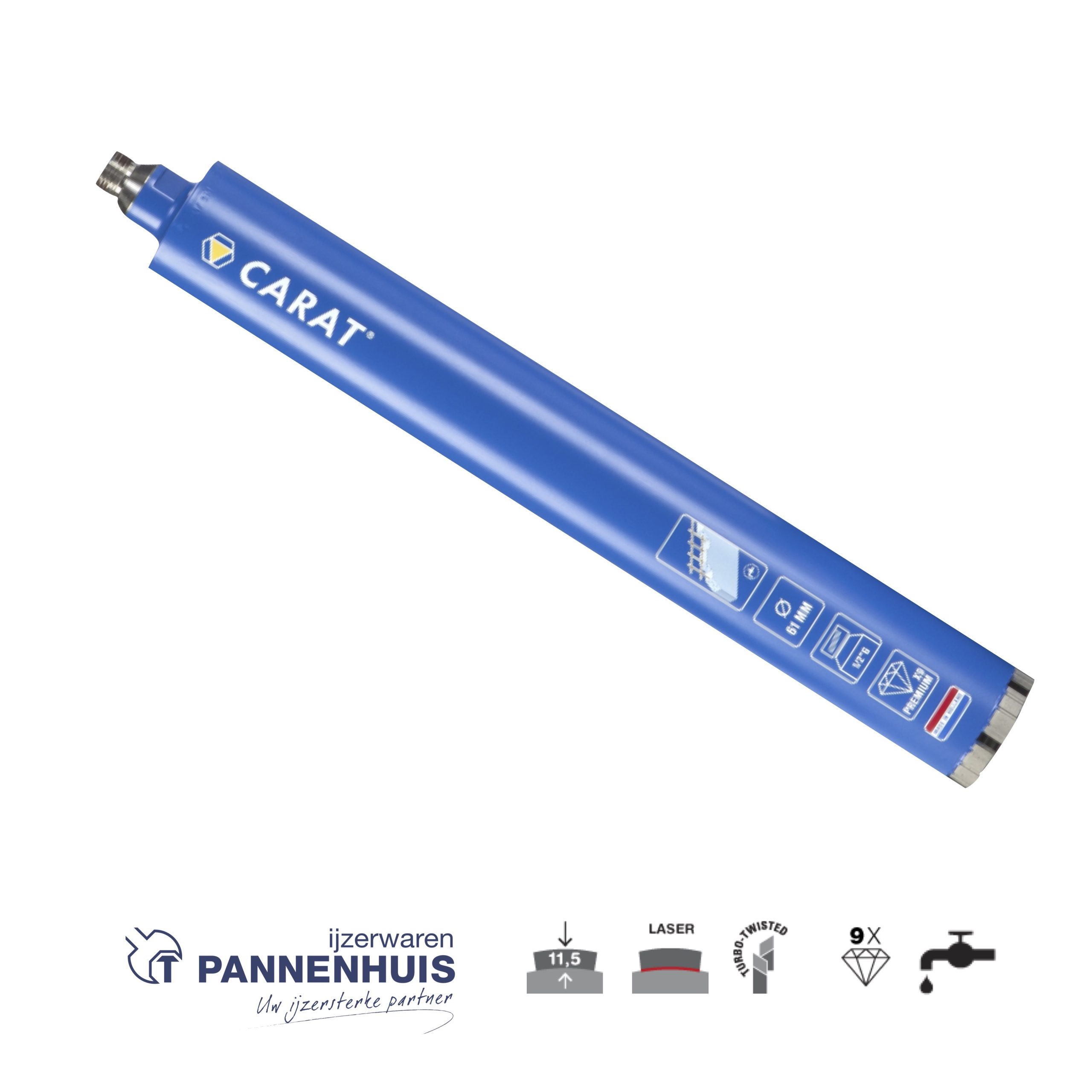 Carat Premium betonboor 151 mm l.420 1/2 nat