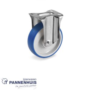 Wiel polyurethaan vaste beugel type NL 150×45 Blauw