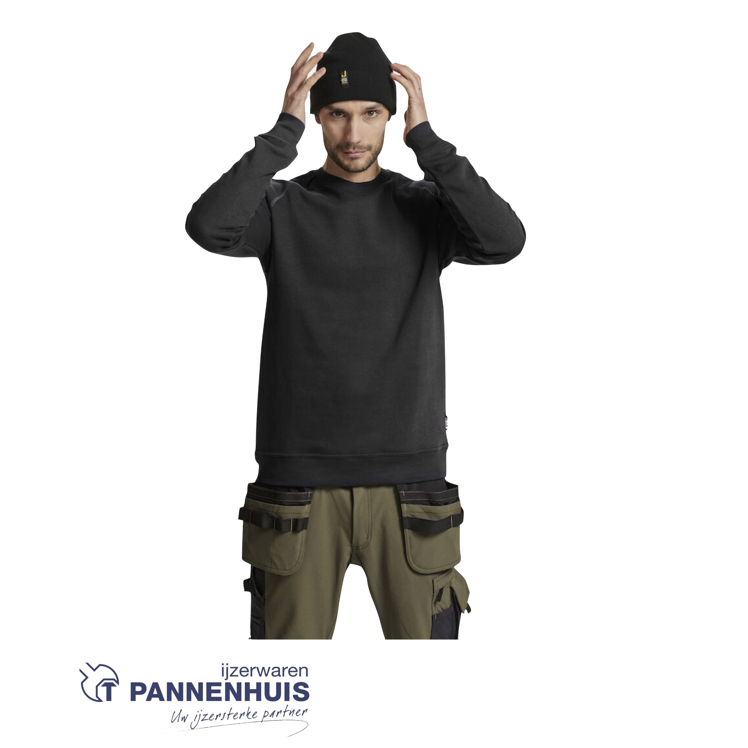 Jobman 5140 sweatshirt Zwart L - Afbeelding 2