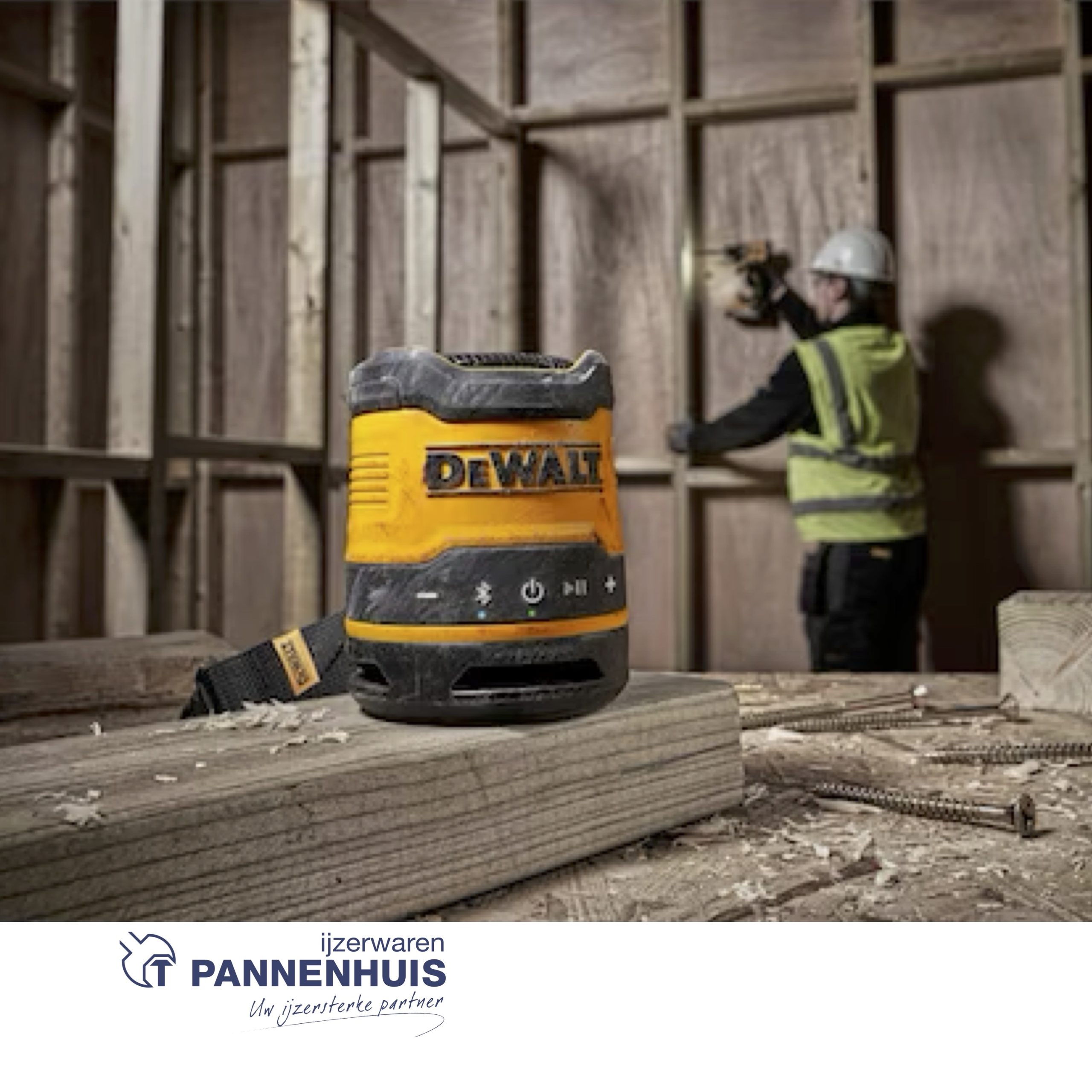 Dewalt DCR009 USB-C Compact Bluetooth speaker - Afbeelding 3