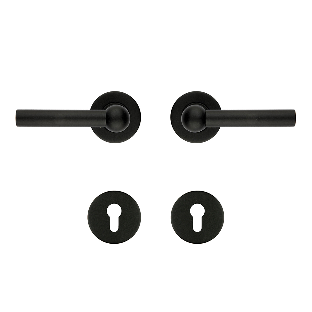 Deurkruk Pro RAILY L+L Zwart Structuur R+E CYL