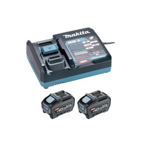 Makita Powerpack XGT 2 x BL4050F + DC40RA in doos