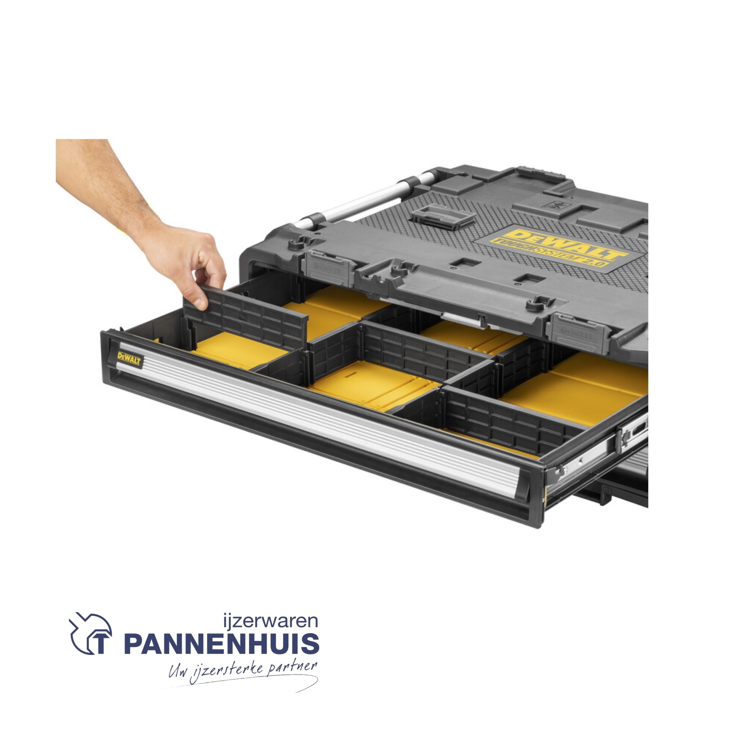 Dewalt ToughSystem 2.0 DXL Koffer met 2 lades - Afbeelding 3