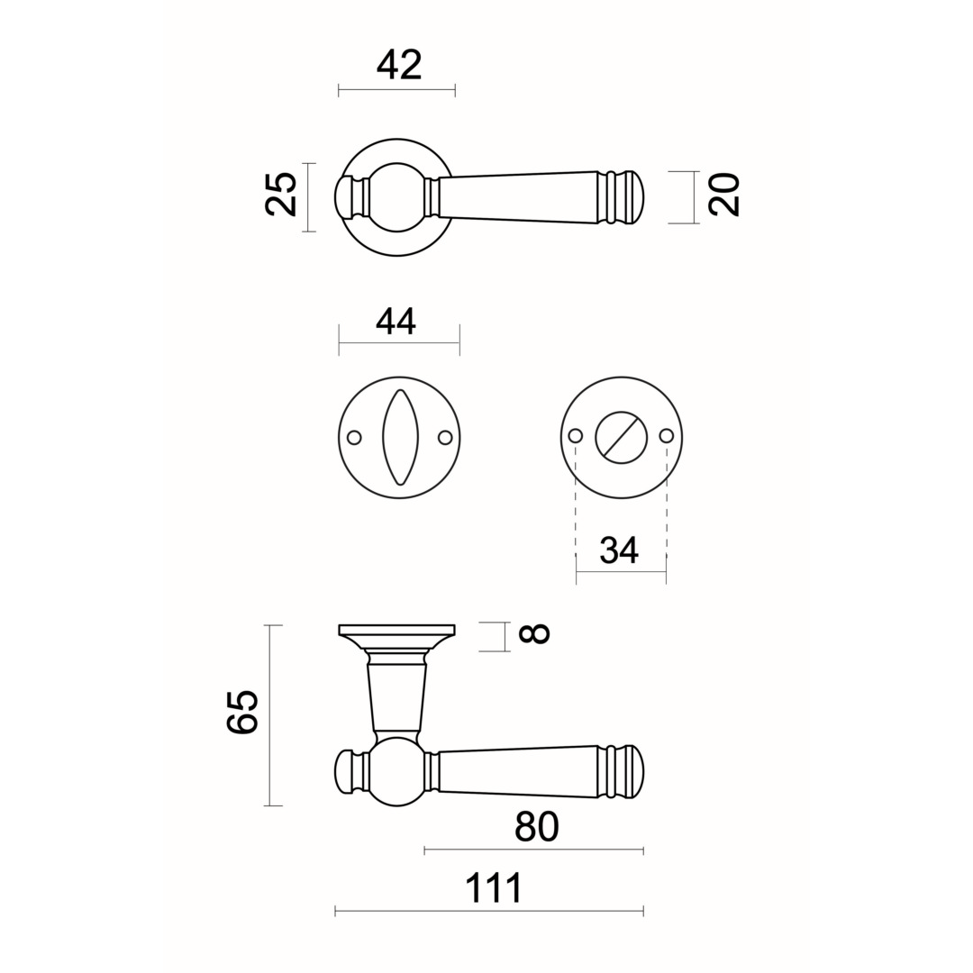 Deurkruk Pro ANNA-LUCIA ROEST R+WC - Afbeelding 2