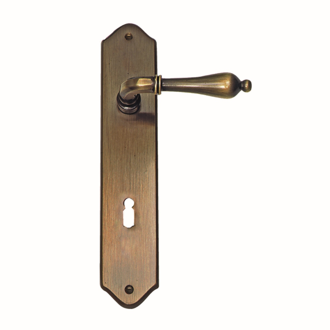 Deurkruk Pro MARTINA BRONS PLAAT+KEY 72MM