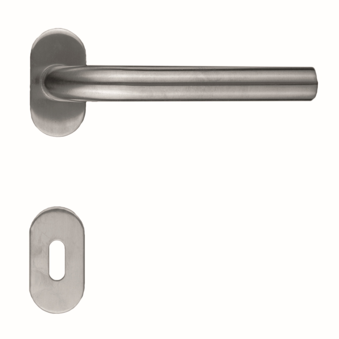 Deurkruk Pro PROFIEL L SHAPE 19MM INOX PLUS R+E