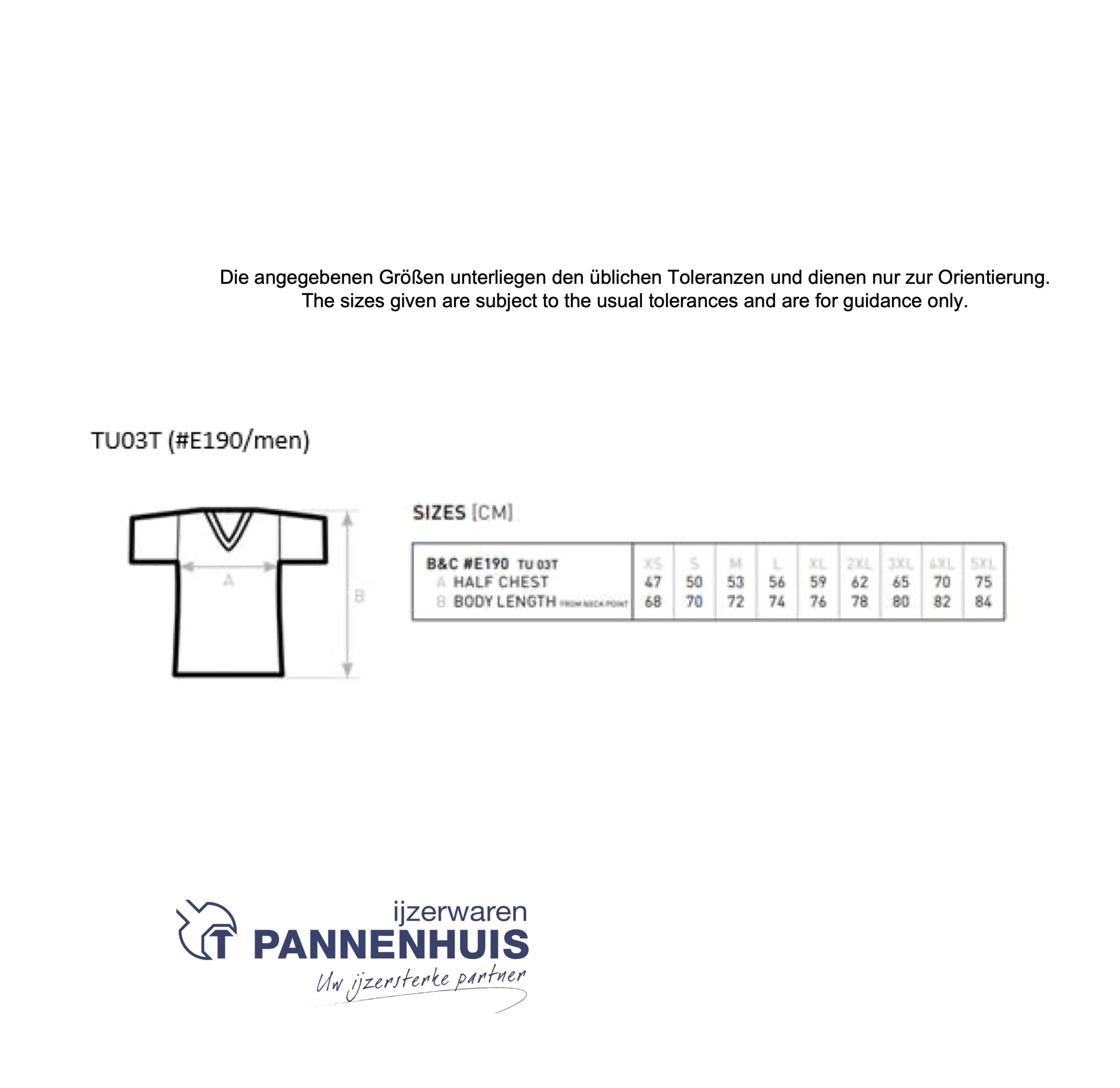t-shirt O-hals heren wit - Afbeelding 2