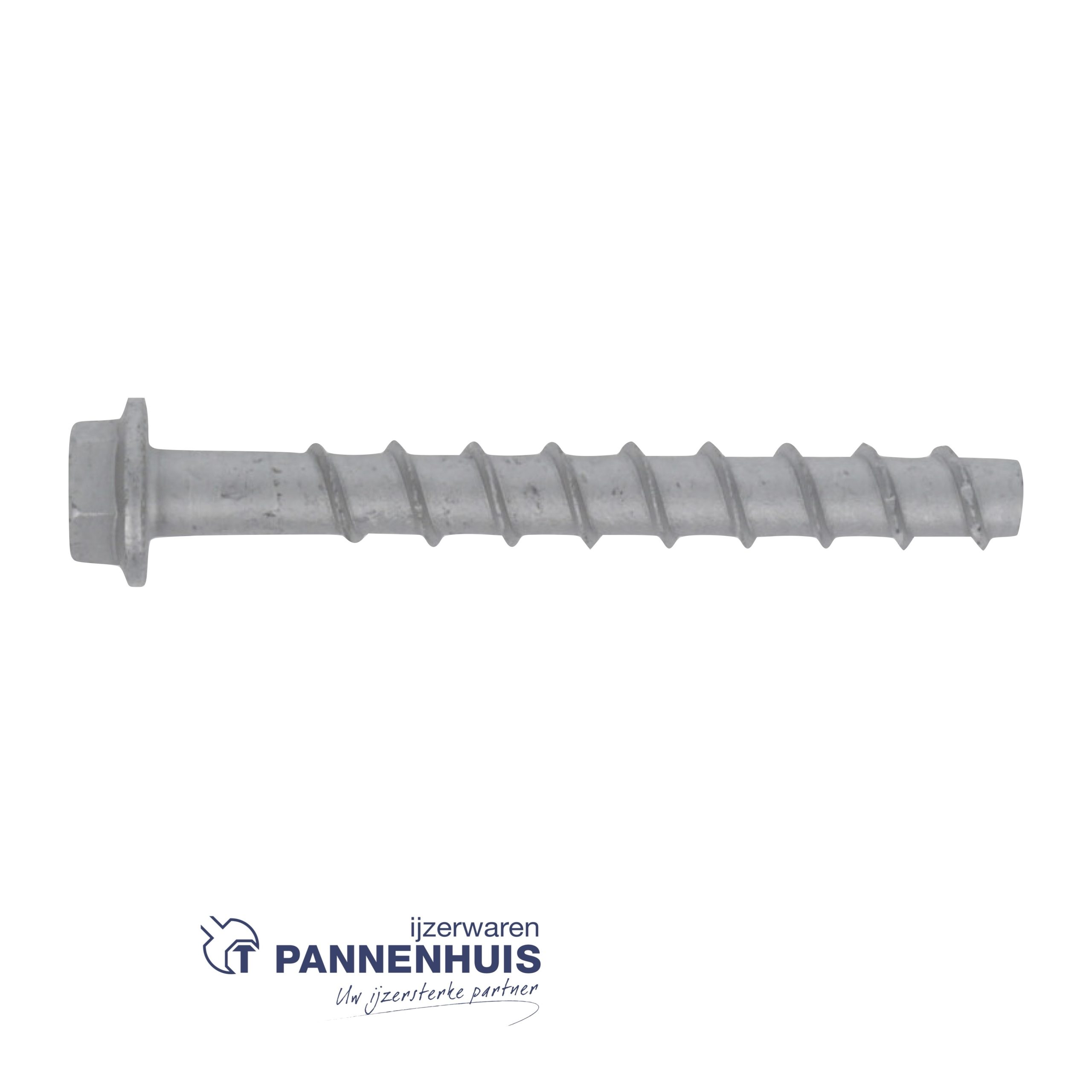 Ivana betonschroef zeskantkop met flens verzinkt