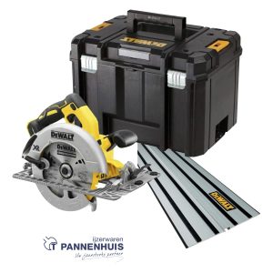 Dewalt DCS572 18V XR 184mm Cirkelzaag + lat DWS5022 in TSTAK – Body