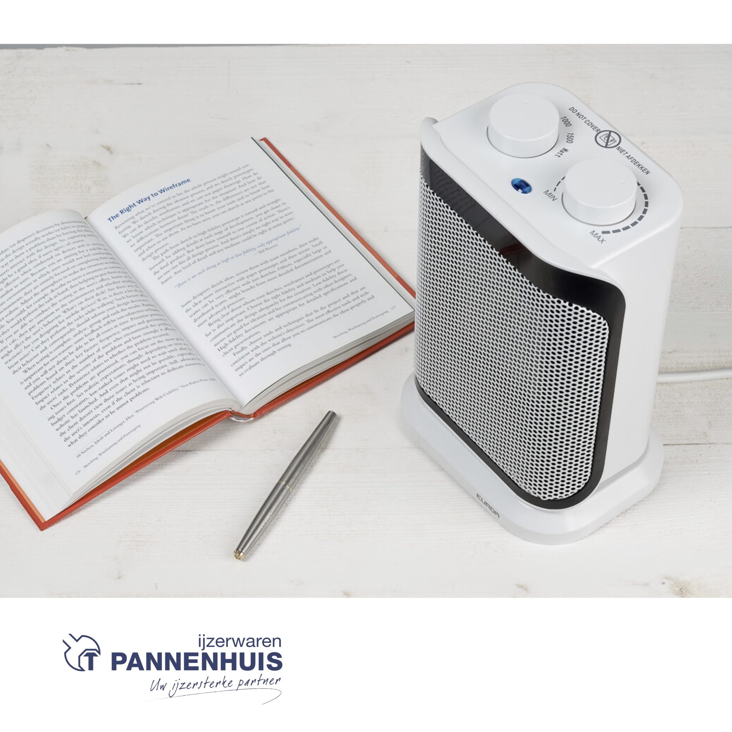 Compacte keramische kachel Sub-heat 1500 - Afbeelding 3