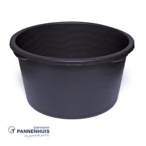Mortelkuip rond – PE 90 L – zwart