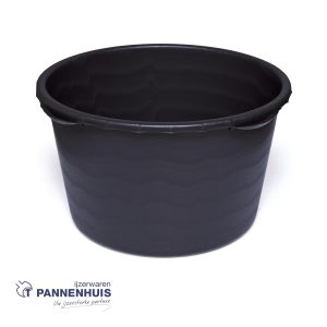 Mortelkuip rond – PE 60 L – zwart