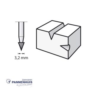 Dremel 118JA, Frees HSS speervorm 3,2 mm