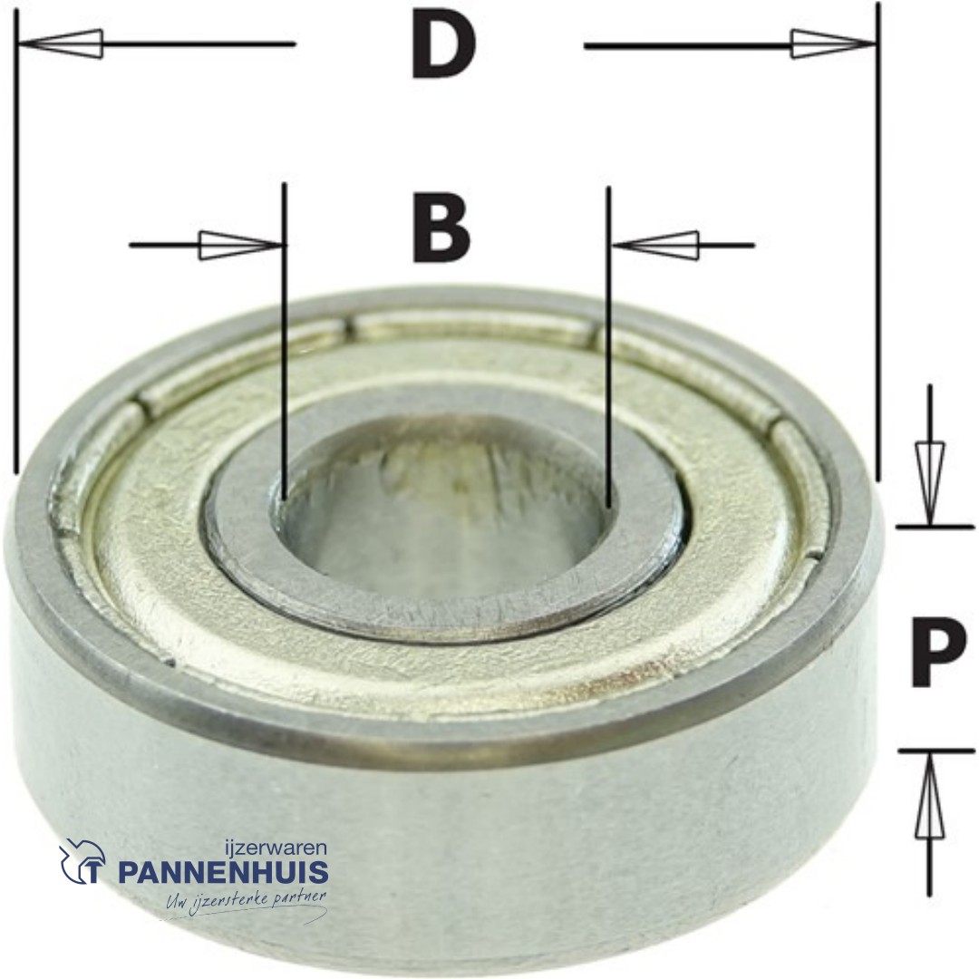 CMT Standaard kogellager D=22x8 P=7