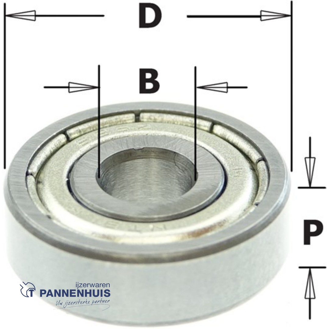 CMT Standaard kogellager D=16x5 P=5