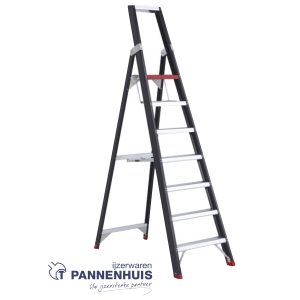Altrex Taurus trapladder  7 treden – 165cm – 13,2kg zwart