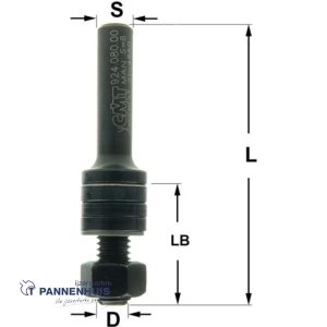 CMT Spindel zonder kogellager D=M8 x 26mm L=61 S=8