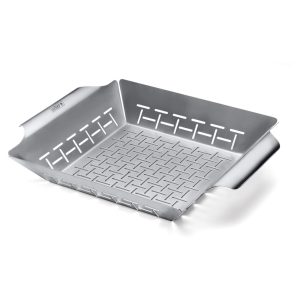 Weber Deluxe Grillkorf groot RVS