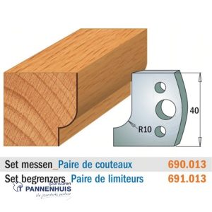 CMT Profielmessen I=40x4mm 2 stuks nr.013