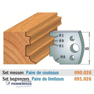 CMT Profielmessen I=40x4mm 2 stuks nr.026