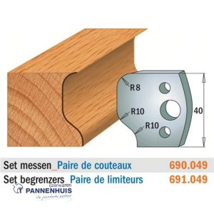 CMT Profielmessen I=40x4mm 2 stuks nr.049