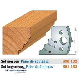 CMT Profielmessen I=40x4mm 2 stuks nr.132