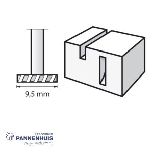 Dremel 199JA, Gleuvenfrees HSS 9,5 mm