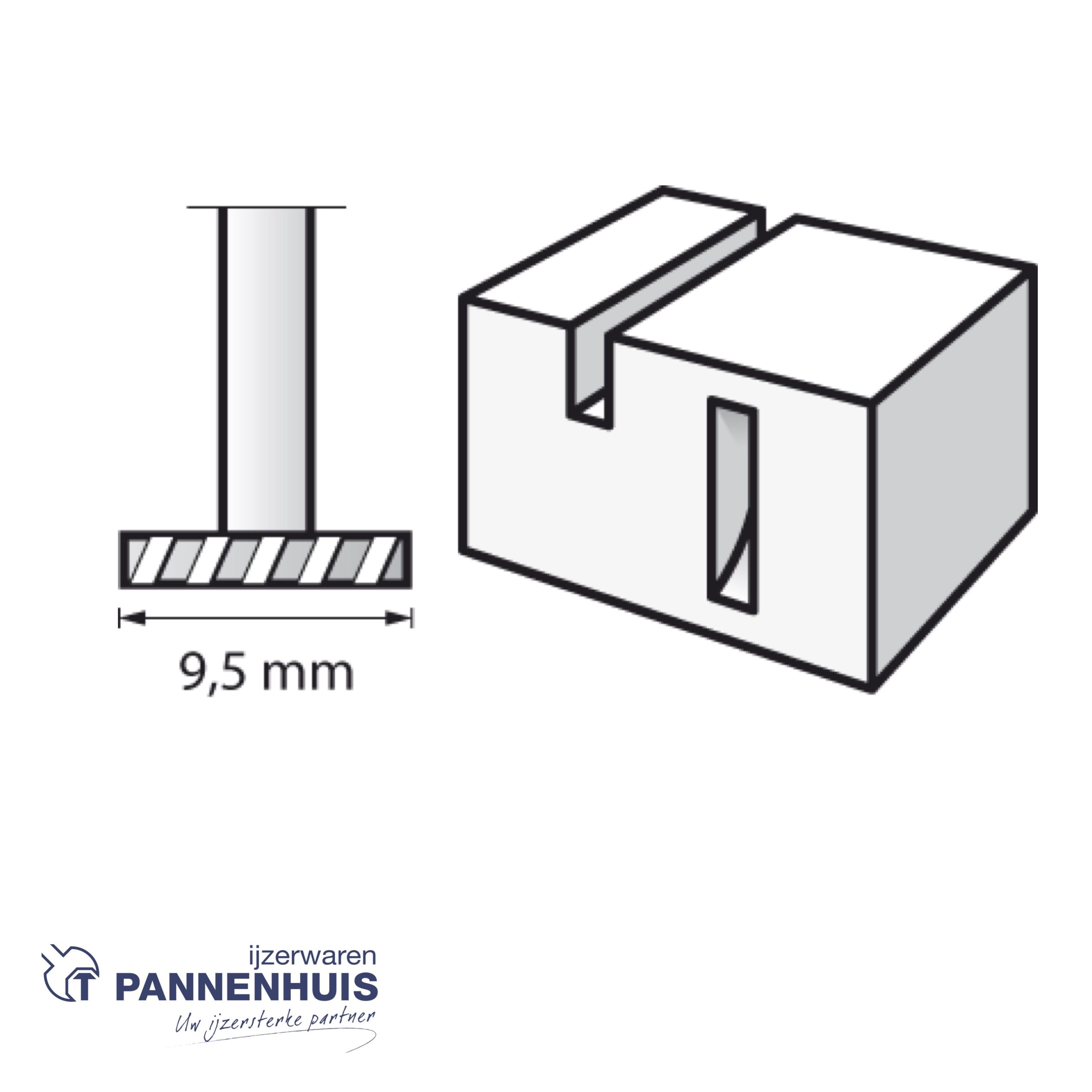 Dremel 199JA, Gleuvenfrees HSS 9,5 mm - Afbeelding 2
