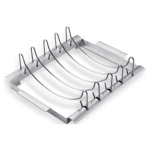 Weber Deluxe multifunctionele vleeshouder RVS op=op