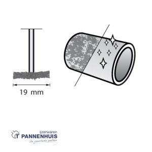 Dremel 428JA, Multipack staalborstel schijfmodel 19,2 mm , 2 stuks