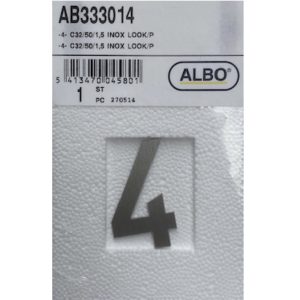 eSafe -4- cijfer inox look E32/050/1,5