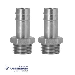 Airpress Slangpilaar 2 x 8 mm x 1/4″ uitwendig