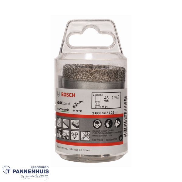 Bosch Diamantboor DrySpeed M14 45 x 35 mm - Afbeelding 2