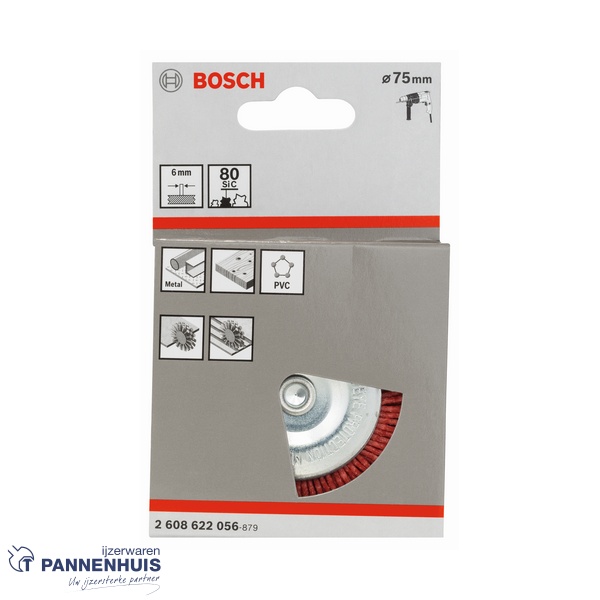 Bosch schijfborstel nylon 75 X 1 mm - Afbeelding 2