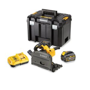 Dewalt DCS520T2R 54V XR FLEXVOLT Invalzaag 165mm met geleiderail