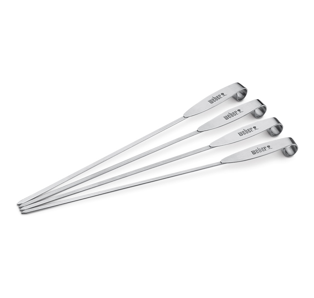 Weber Spiesenset 4 stuks RVS