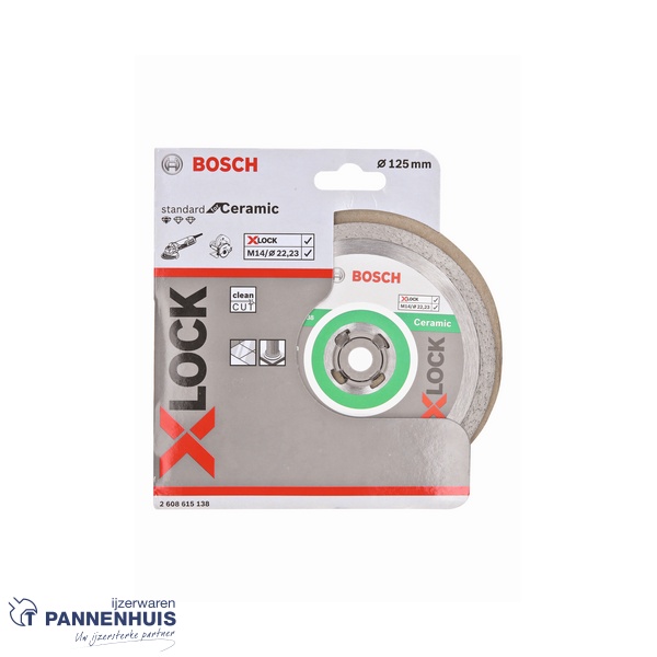 Bosch X-LOCK Diamantschijf Standard Ceramic 125x22,23 x1,6x7 mm - Afbeelding 2