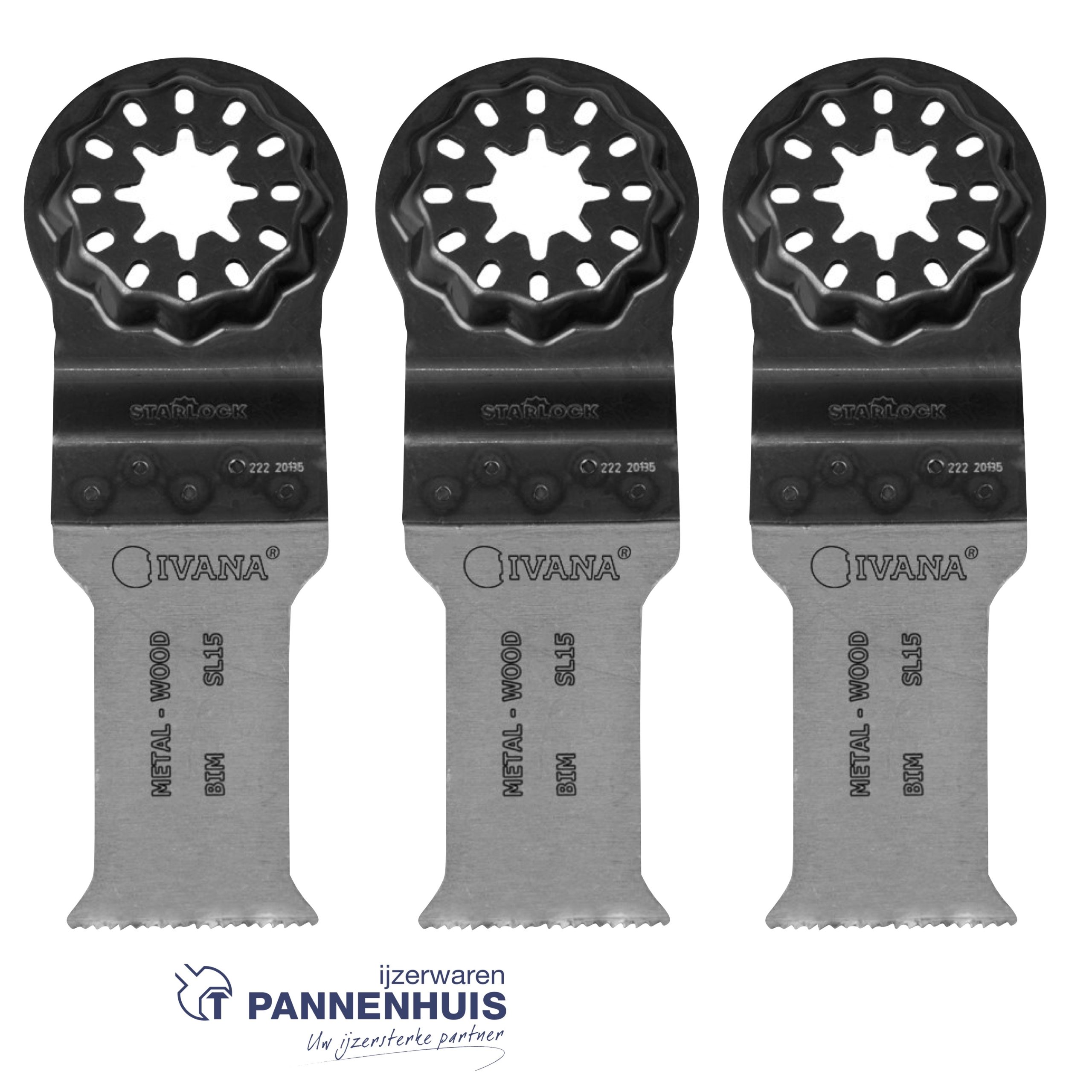 Ivana segmentzaagblad SL15 Bi-metaal 28x55mm 3 st - Afbeelding 2