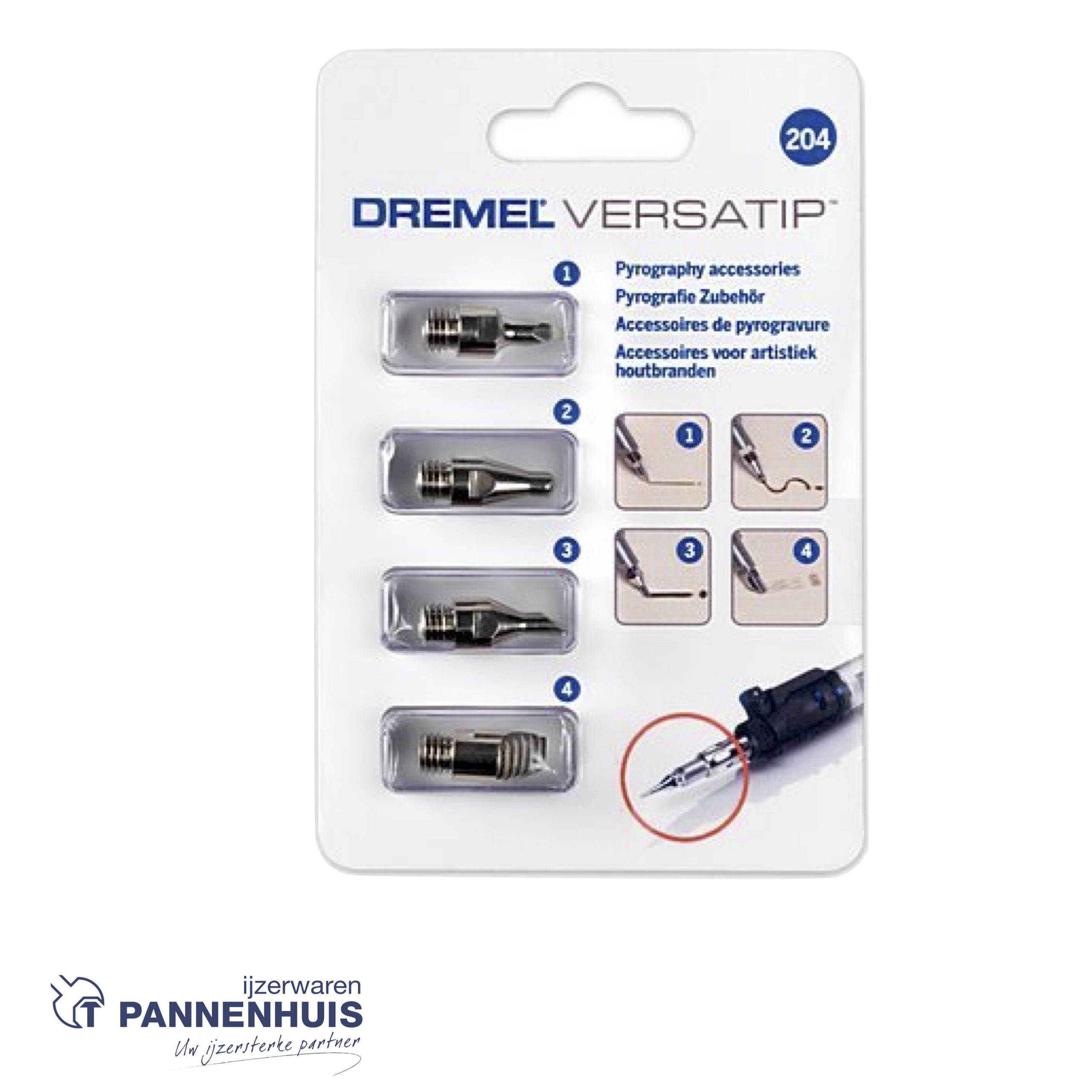 Dremel 204JA, Accessoires voor artistiek houtbranden - Afbeelding 4