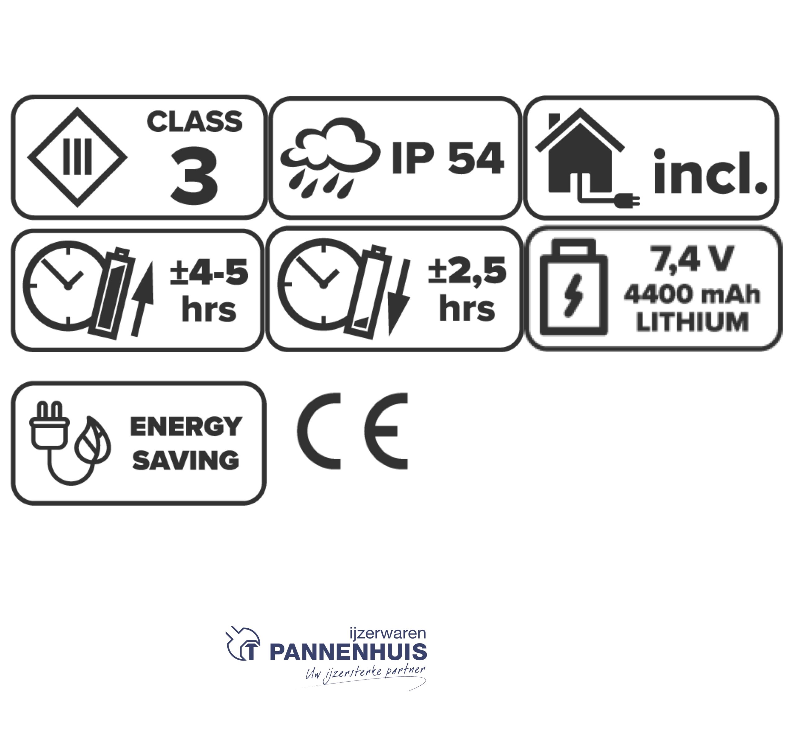 Lumx LED straler 20 Watt op voet - Oplaadbaar 1600 Lumen op=op - Afbeelding 3