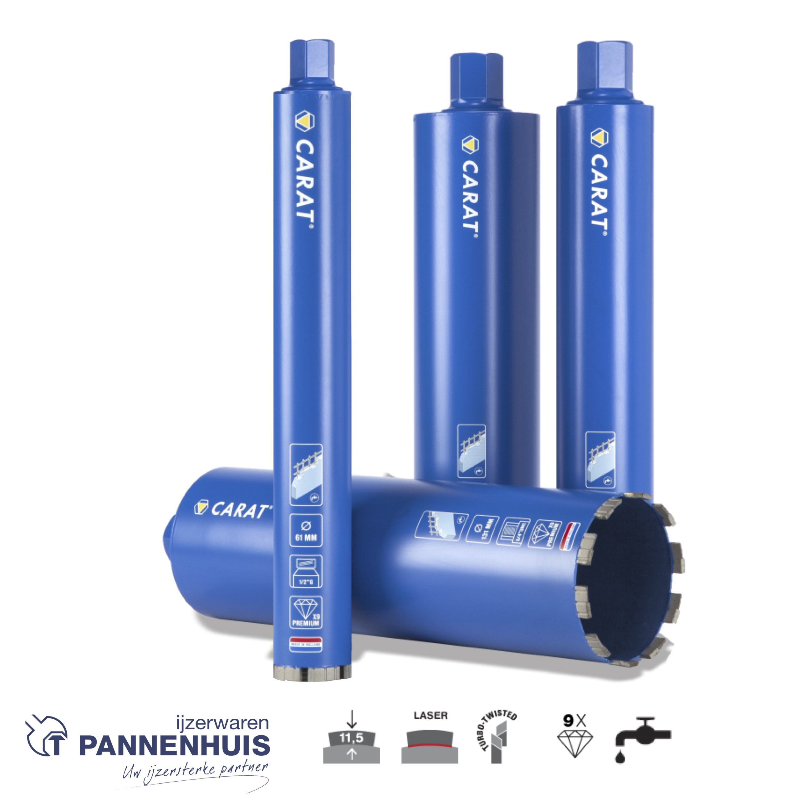 Carat Premium betonboor 46 mm l.420 5/4 nat