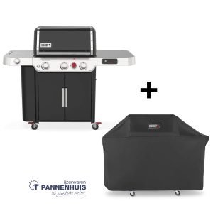 Weber Genesis EX-335-smart gasbarbecue Black + Hoes 7194