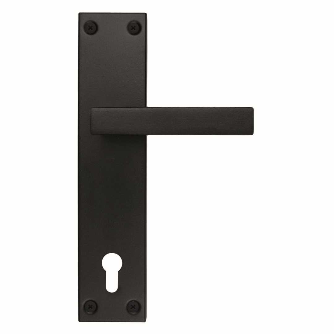 Deurkruk Pro COSMIC Zwart structuur UV PLAAT+CYL 110MM