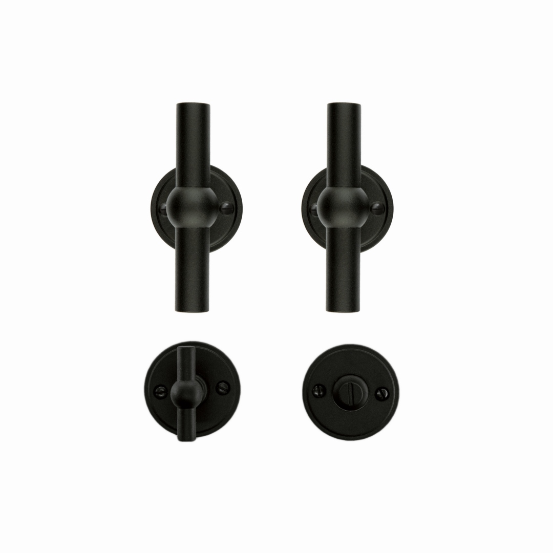 Deurkruk Pro PETANA T+T Zwart Structuur UV R+WC