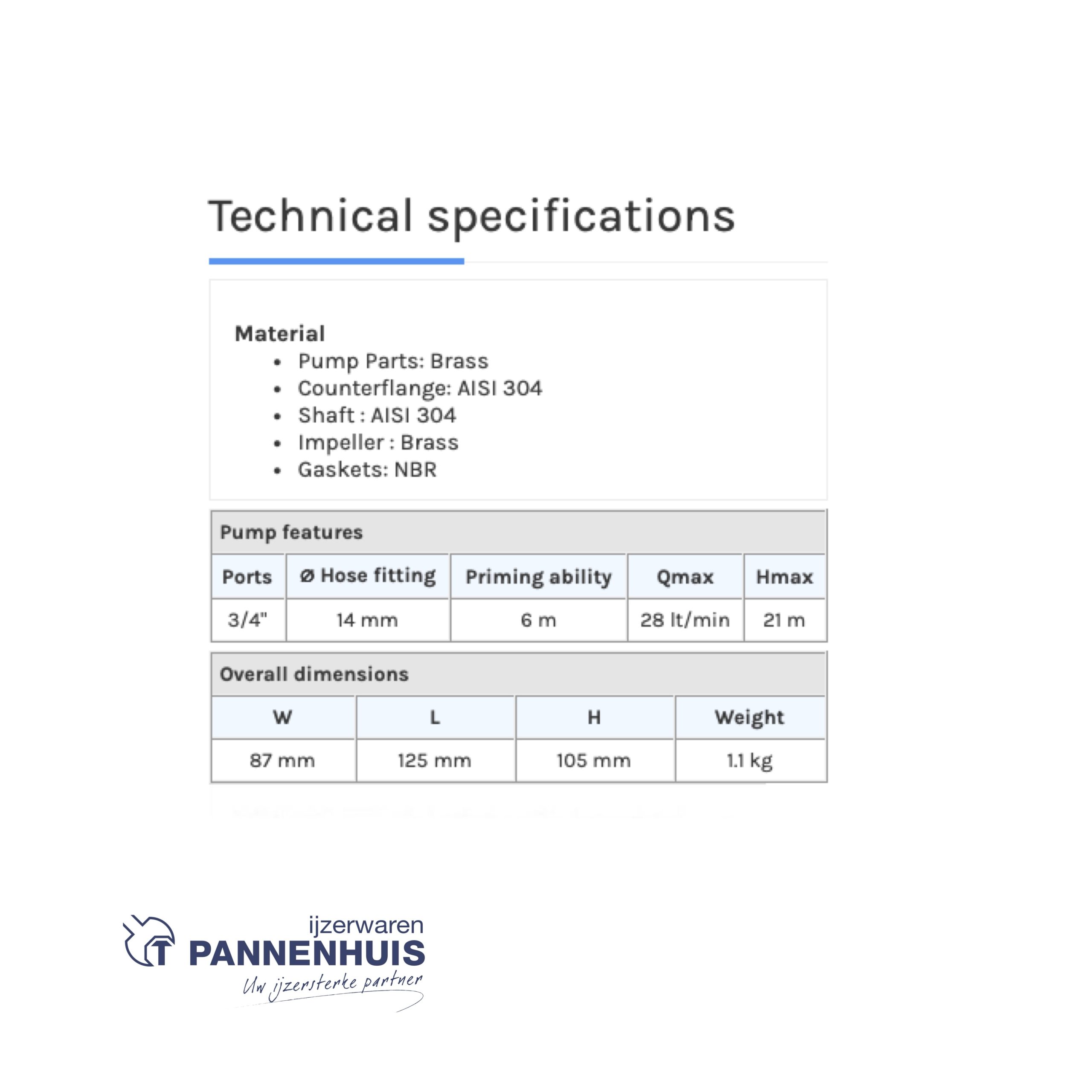 CUBICON Tellarini TR 14 boormachinepomp - Afbeelding 4