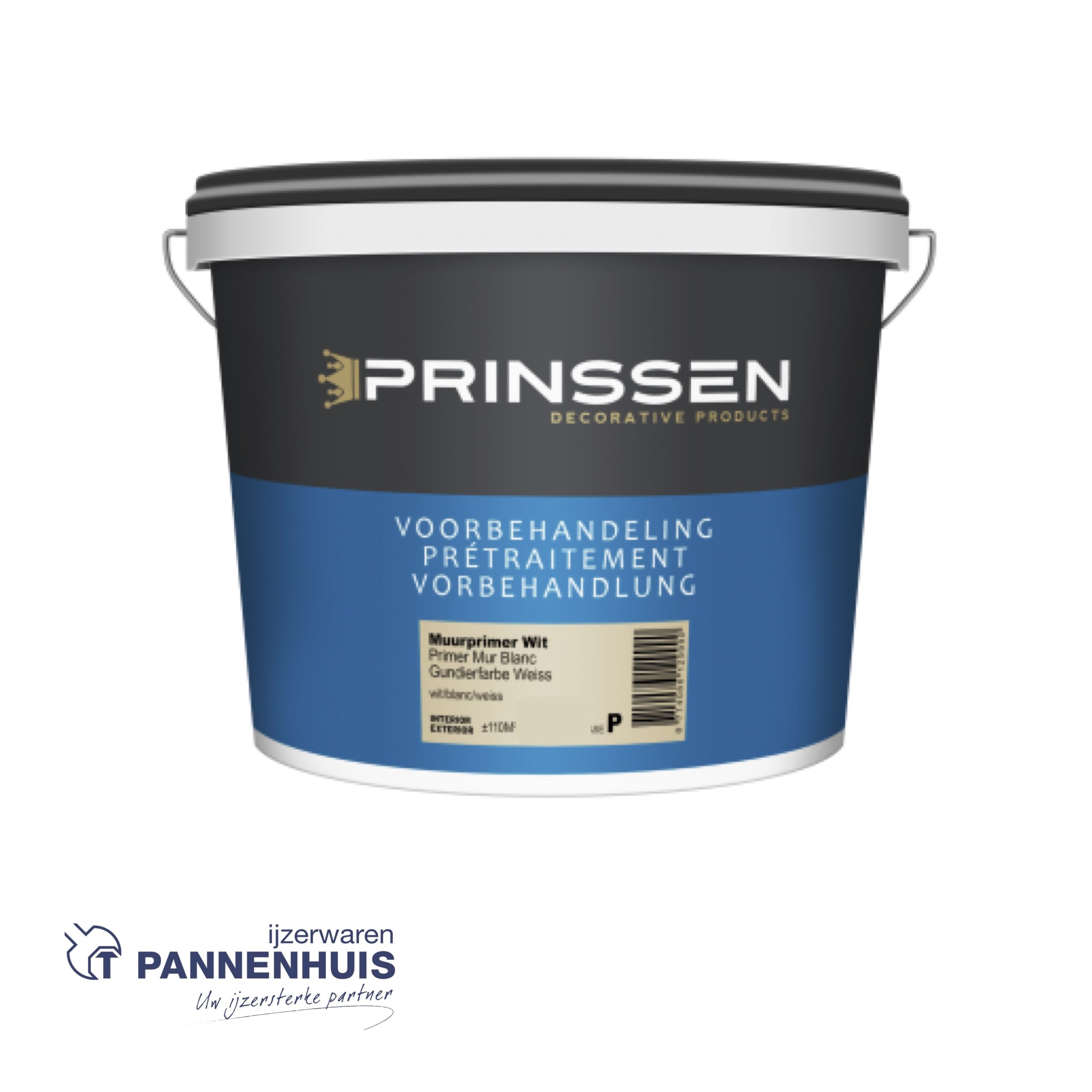 Prinssen Muurprimer Wit Basis 5L