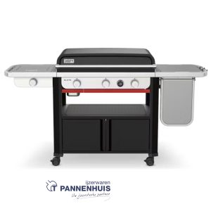 Weber Slate Plancha 76 cm met zijbrander, Black (Gas)